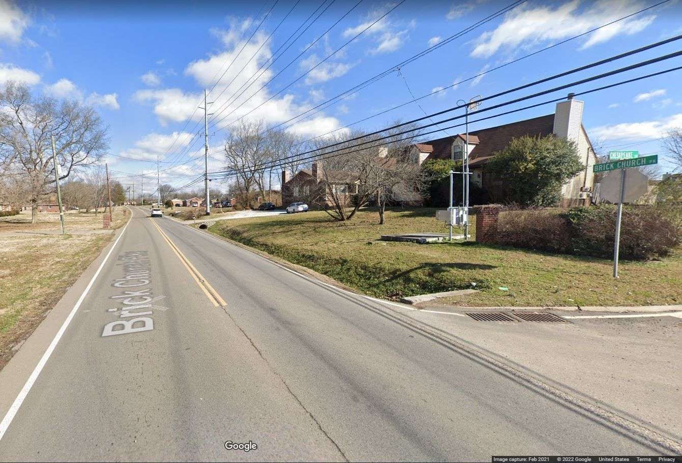 New sidewalk on Brick Church Pike from Masonwood Drive to Village Trail ...